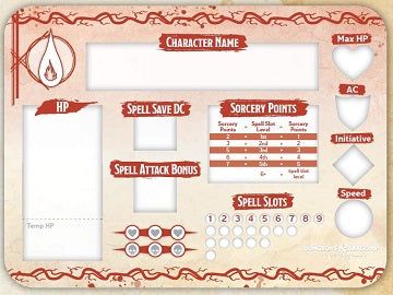 Role Playing Games Wizards of the Coast - Dungeons and Dragons - Sorcerer - Token Set - Cardboard Memories Inc.