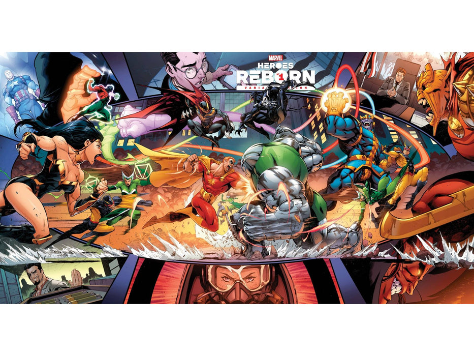 Comic Books Marvel Comics - Heroes Reborn 001 of 7 - Coello Gatefold Variant Edition (Cond. VF-) - 12231 - Cardboard Memories Inc.