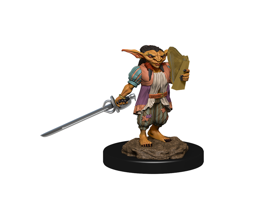 Role Playing Games Wizkids - Dungeons and Dragons - Unpainted Miniature - Nolzurs Marvellous Miniatures - Goblin Male Rogue and Female Goblin Bard - 90309 - Cardboard Memories Inc.