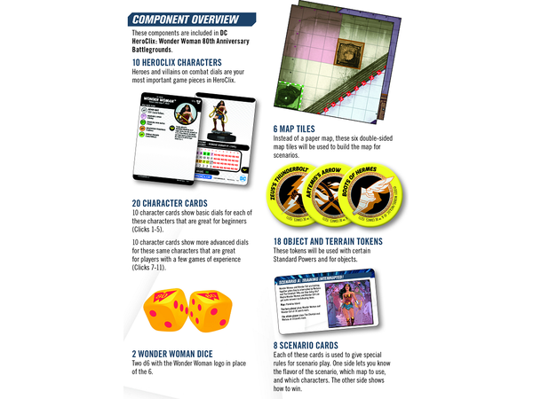 Collectible Miniature Games Wizkids - DC - HeroClix - Wonder Woman 80th - Miniatures Game - Cardboard Memories Inc.