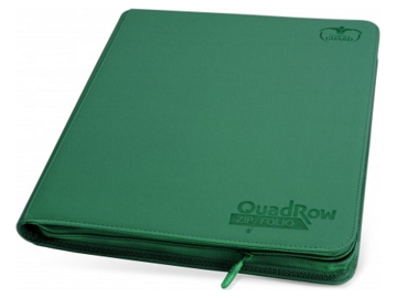 Supplies Ultimate Guard - QuadRow ZipFolio Playset Binder - Green - Cardboard Memories Inc.