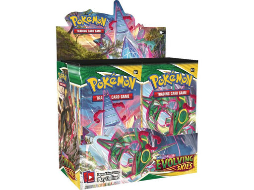 Trading Card Games Pokemon - Sword and Shield - Evolving Skies - Trading Card Booster Box - Cardboard Memories Inc.
