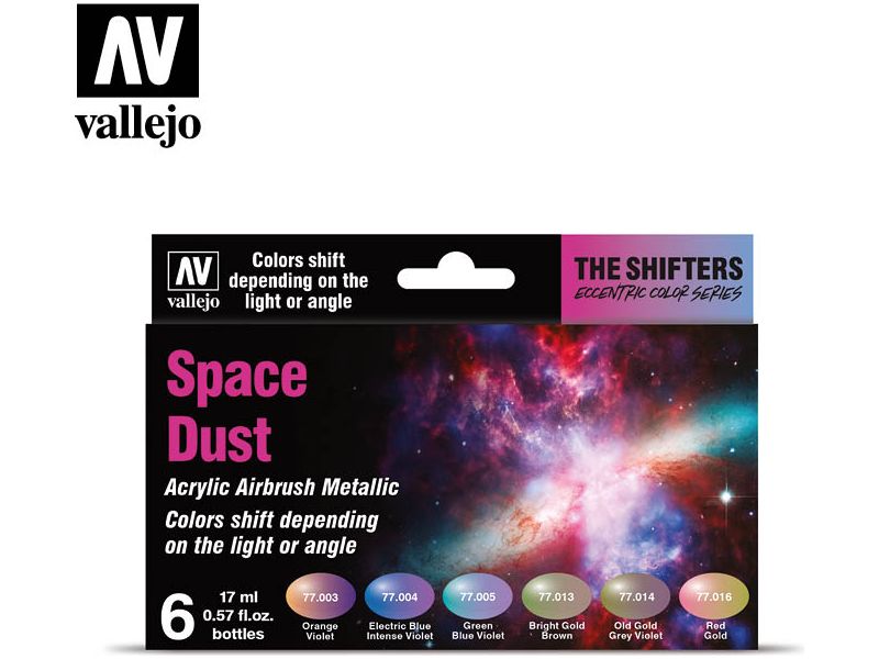 Paints and Paint Accessories Acrylicos Vallejo - The Shifters - Space Dust Set - 77 091 - Cardboard Memories Inc.