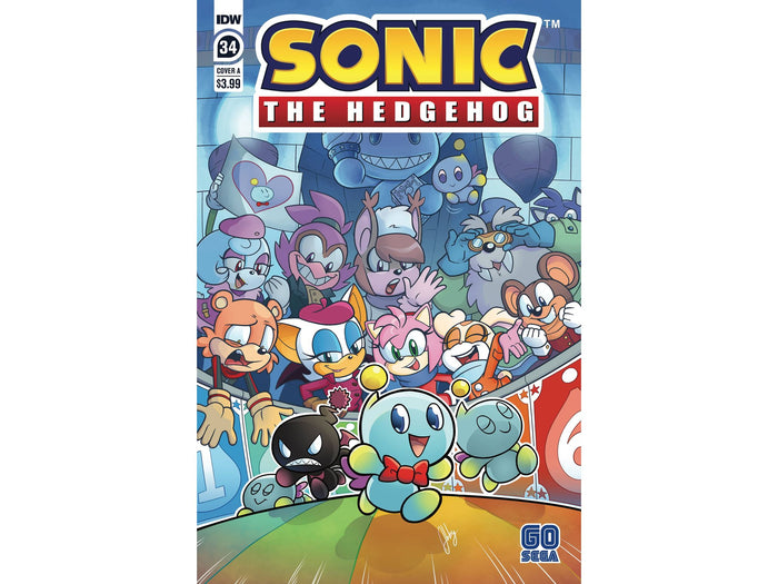 Comic Books IDW Comics - Sonic the Hedgehog 034 - Cover A Bulmer - Cardboard Memories Inc.