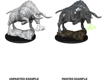 Role Playing Games Wizkids - Dungeons and Dragons - Unpainted Miniature - Nolzurs Marvellous Miniatures - Gorgon - 90079 - Cardboard Memories Inc.