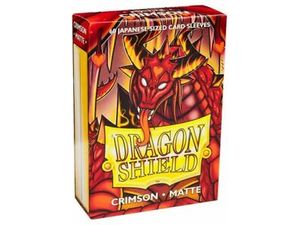 Supplies Arcane Tinmen - Dragon Shield Sleeves - Crimson Matte Japanese Size - 60 Count - Cardboard Memories Inc.
