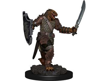Role Playing Games Wizkids - Dungeons and Dragons - Premium Miniatures - Female Dragonborn Paladin - 93006 - Cardboard Memories Inc.
