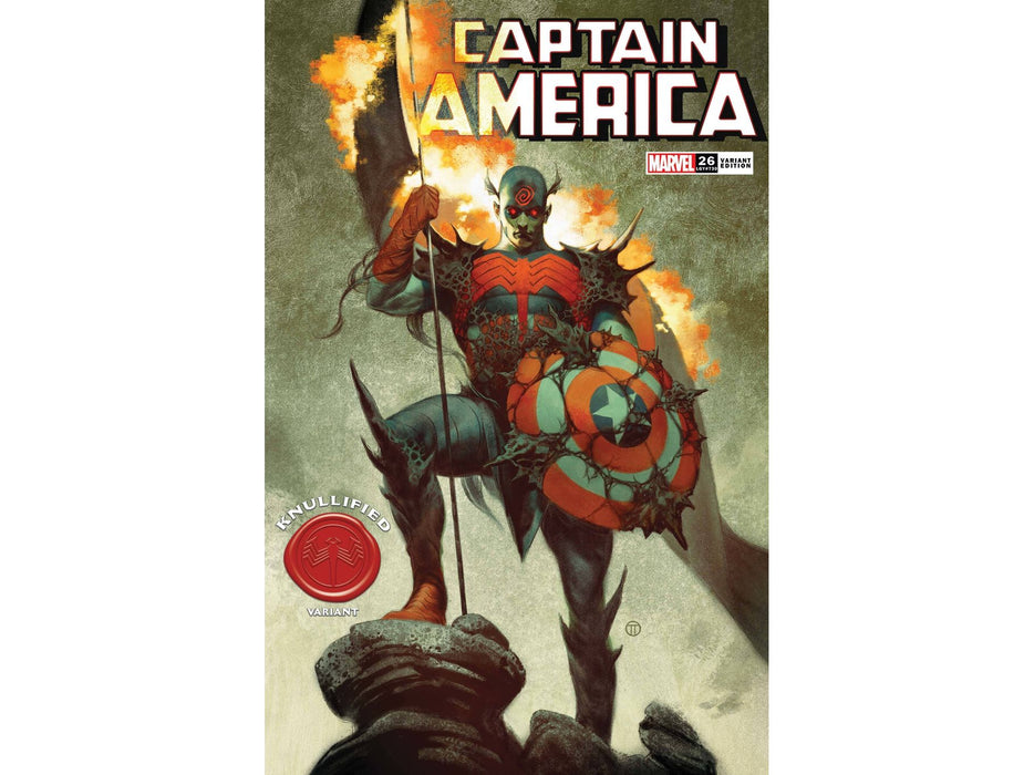 Comic Books Marvel Comics - Captain America 026 - Tedesco Knullified Variant Edition (Cond. VF-) 5324 - Cardboard Memories Inc.