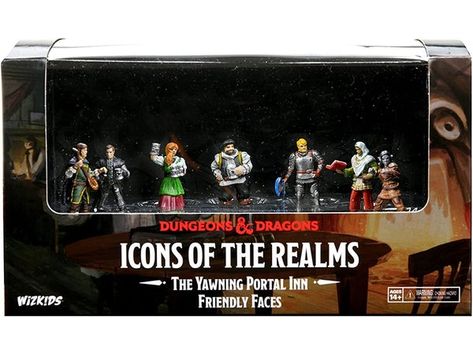Role Playing Games Wizards of the Coast - Dungeons and Dragons - Icons of the Realms - The Yawning Portal Inn - Friendly Faces - Cardboard Memories Inc.