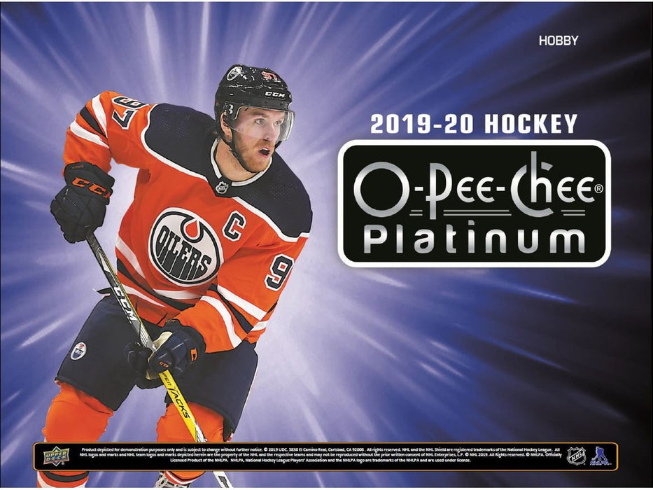 Sports Cards Upper Deck - 2019-20 - Hockey - O-Pee-Chee Platinum - Hobby Box - Cardboard Memories Inc.