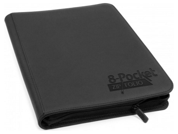 Supplies Ultimate Guard - 8 Pocket ZipFolio Xenoskin Binder - Black - Cardboard Memories Inc.