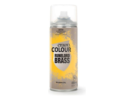 Paints and Paint Accessories Citadel Spray - Runelord Brass - Cardboard Memories Inc.