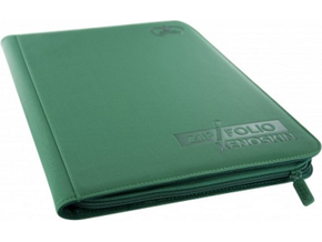 Supplies Ultimate Guard - 9 Pocket ZipFolio Xenoskin Binder - Green - Cardboard Memories Inc.