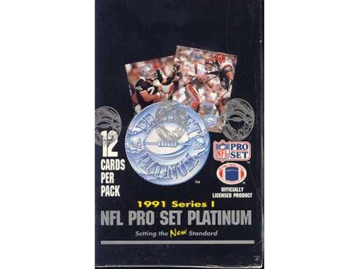 Sports Cards Pro-Set - 1991 - Football - Platinum - Wax Box - Cardboard Memories Inc.