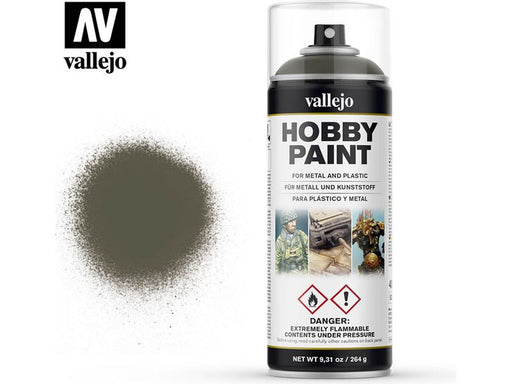 Paints and Paint Accessories Acrylicos Vallejo - Paint Spray - Russian Green 4BO - 28 003 - Cardboard Memories Inc.