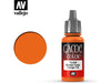 Paints and Paint Accessories Acrylicos Vallejo - Orange Fire - 72 008 - Cardboard Memories Inc.