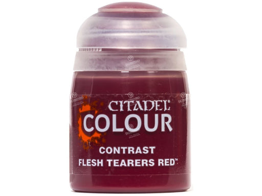 Paints and Paint Accessories Citadel Contrast Paint - Flesh Tearers Red - 29-13 - Cardboard Memories Inc.