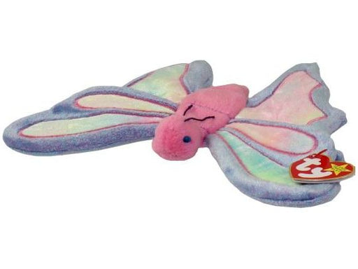 Plush TY Beanie Baby - Flitter The Butterfly - Cardboard Memories Inc.