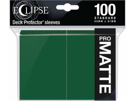 Supplies Ultra Pro - Eclipse Matte Deck Protectors - Standard Size - 100 Count Forest Green - Cardboard Memories Inc.