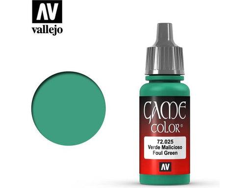 Paints and Paint Accessories Acrylicos Vallejo - Foul Green - 72 025 - Cardboard Memories Inc.