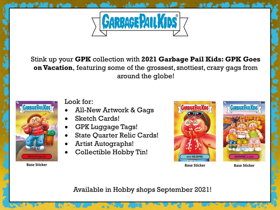 Sports Cards Topps - 2021 - Garbage Pail Kids - Series 2 - Go on Vacation - Collectors Edition Tin - Cardboard Memories Inc.