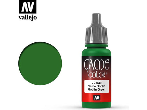 Paints and Paint Accessories Acrylicos Vallejo - Goblin Green- 72 030 - Cardboard Memories Inc.