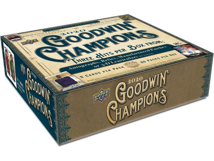 Sports Cards Upper Deck - 2020 - Baseball - Goodwin Champions - Hobby Box - Cardboard Memories Inc.
