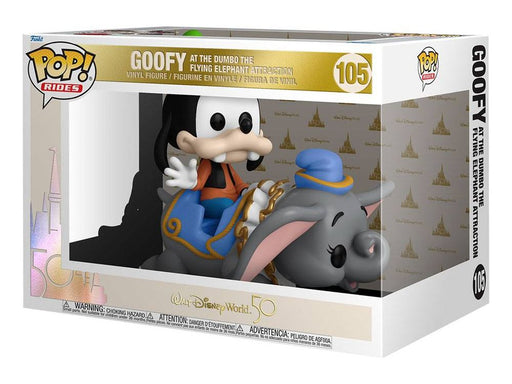 Action Figures and Toys POP! - Movies - Walt Disney World 50 - Goofy at the Dumbo The Flying Elephant Attraction - Cardboard Memories Inc.