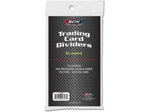 Supplies BCW - Card Dividers - Graded - 10 Pack - Cardboard Memories Inc.