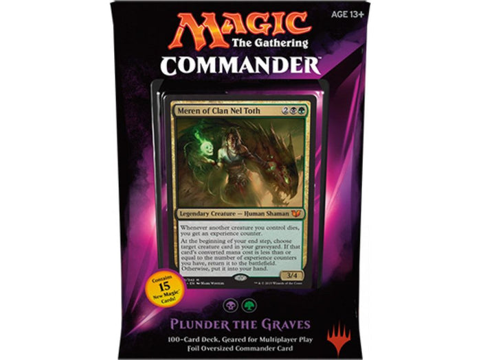 Trading Card Games Magic The Gathering - 2015 - Commander Deck - Plunder the Graves - Cardboard Memories Inc.
