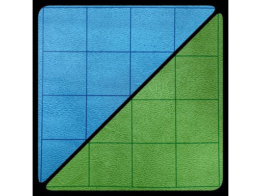Role Playing Games Chessex - Reversible Megamat - 1'' Sqaure Blue-Green (26"X23.5") - Cardboard Memories Inc.