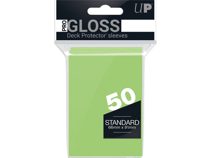 Supplies Ultra Pro - Deck Protectors - Standard Size - 50 Count Lime Green - Cardboard Memories Inc.