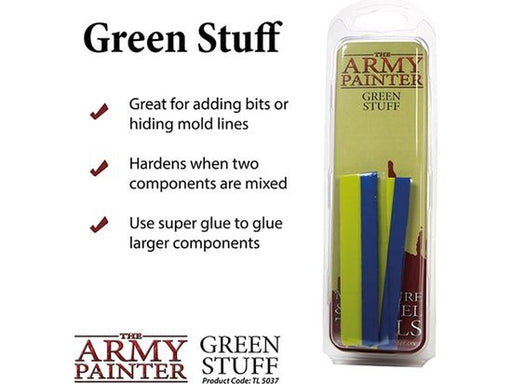 Paints and Paint Accessories Army Painter - Green Stuff Modelling Putty - Cardboard Memories Inc.