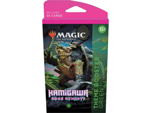 Trading Card Games Magic The Gathering - Kamigawa Neon Dynasty - Theme Booster Pack - Green - Cardboard Memories Inc.