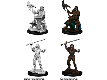 Role Playing Games Wizkids - Dungeons and Dragons - Nolzurs Marvellous Miniatures - Half Orc Female Fighter - 73542 - Cardboard Memories Inc.