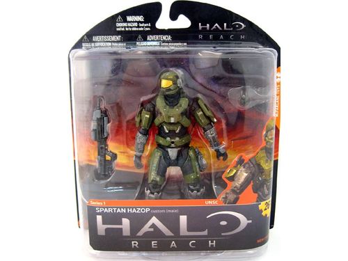 Action Figures and Toys McFarlane Toys - 2010 - Halo Reach Series 1 - Spartan Hazop - Action Figure - Cardboard Memories Inc.