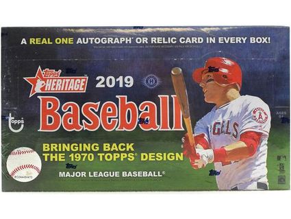 Sports Cards Topps - 2019 - Baseball - Heritage - Hobby Box - Cardboard Memories Inc.