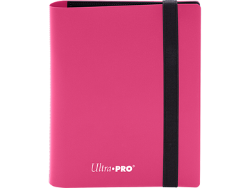 Supplies Ultra Pro - 2 Pocket - Eclipse Pro-Binder - Hot Pink - Cardboard Memories Inc.