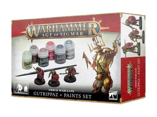 Collectible Miniature Games Games Workshop - Warhammer Age of Sigmar - Gutrippaz + Paint Set - 60-09 - Cardboard Memories Inc.