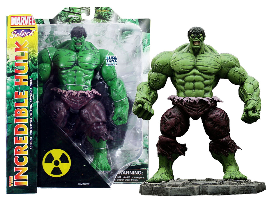 Action Figures and Toys Diamond Select - Marvel Select Incredible Hulk Action Figure - Cardboard Memories Inc.
