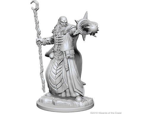Role Playing Games Wizkids - Dungeons and Dragons - Unpainted Miniature - Nolzurs Marvellous Miniatures - Human Male Wizard - 72618 - Cardboard Memories Inc.