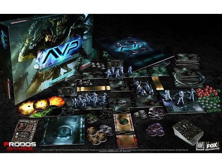 Board Games Prodos Games - AVP Alien vs. Predator - The Hunt Begins Action Board Game - Cardboard Memories Inc.
