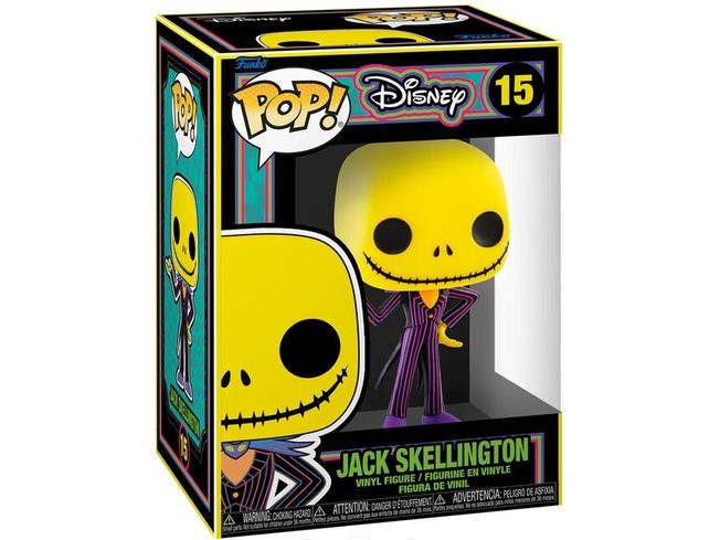 Action Figures and Toys POP! - Movies - Disney - Nightmare Before Christmas - Jack Skellington (BLKLT) - Cardboard Memories Inc.
