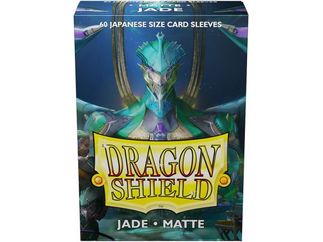 Supplies Arcane Tinmen - Dragon Shield Sleeves - Jade Matte Japanese Size - 60 Count - Cardboard Memories Inc.