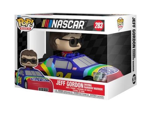Action Figures and Toys POP! - Sports - Nascar - Jeff Gordon (Rainbow Warrior) - Super Deluxe Pop Ride - Cardboard Memories Inc.