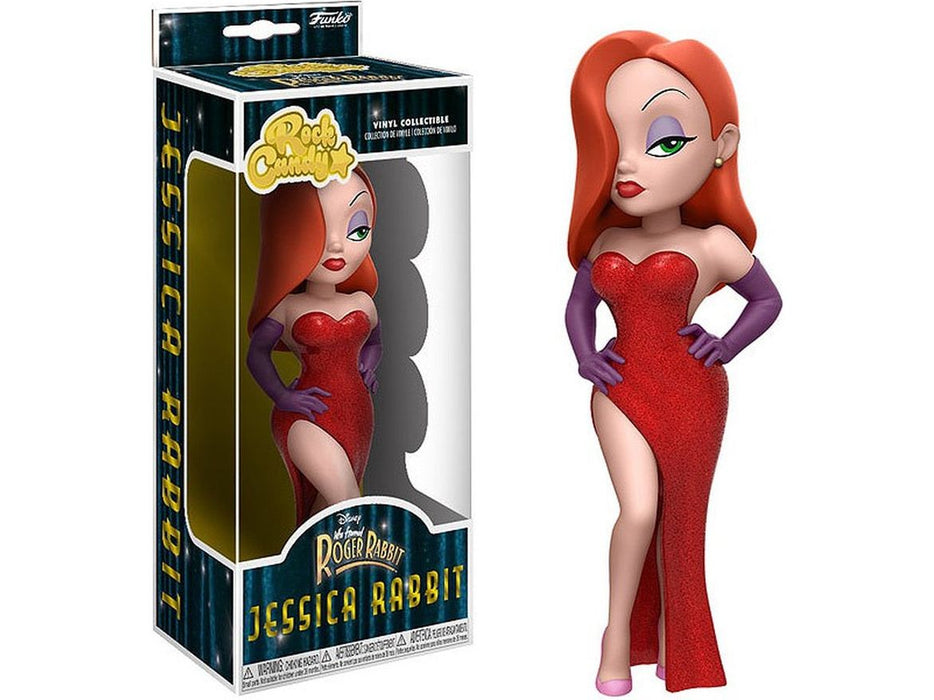 Action Figures and Toys Funko Disney - Who Framed Roger Rabbit Rock Candy - Jessica Rabbit Vinyl Figure - Cardboard Memories Inc.