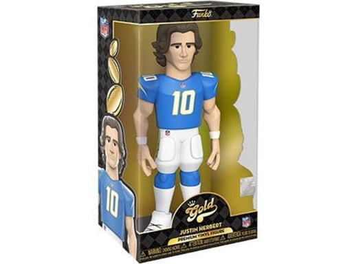 Action Figures and Toys Funko - Gold - Sports - NFL - Los Angeles Chargers - Justin Herbert - 12" Premium Figure - Cardboard Memories Inc.