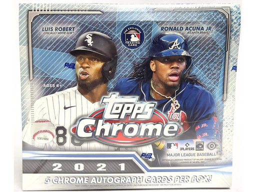 Sports Cards Topps - 2021 - Baseball - Chrome - Trading Card Jumbo Box - Cardboard Memories Inc.