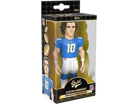 Action Figures and Toys Funko - Gold - Sports - NFL - Los Angeles Chargers - Justin Herbert - Premium Figure - Cardboard Memories Inc.