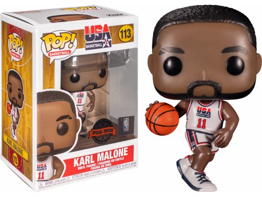 Action Figures and Toys POP! - Sports - NBA - Team USA - Karl Malone - Special Edition - Cardboard Memories Inc.